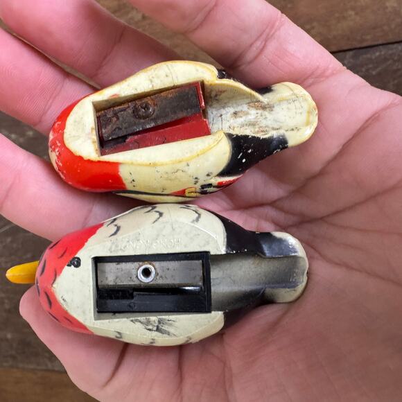 BUNDLE of Two (2)‎ Vintage Mallard Duck Pencil Sharpener Hong Kong Small Plastic - Picture 7 of 8
